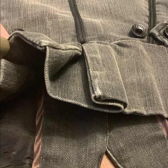 Armani Exchange Grey/Black Denim Vest Sz M EUC - Picture 6 of 9